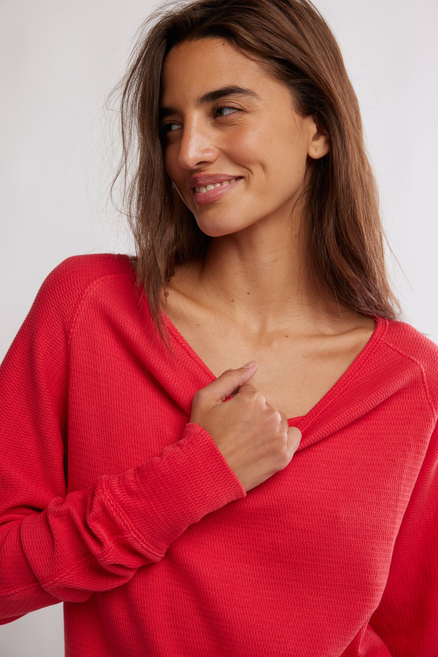 Jess Long Sleeve - Salsa