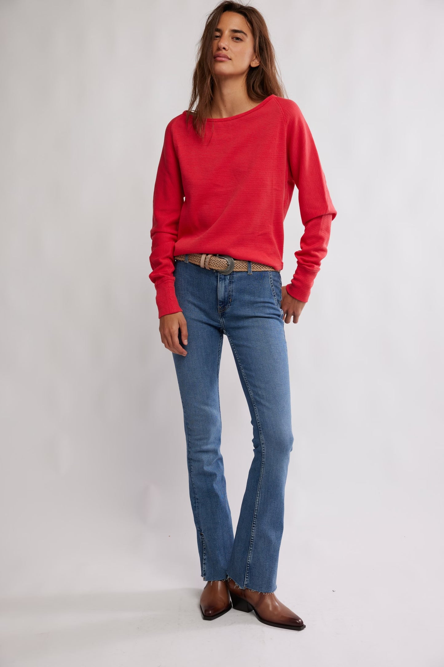 Jess Long Sleeve - Salsa