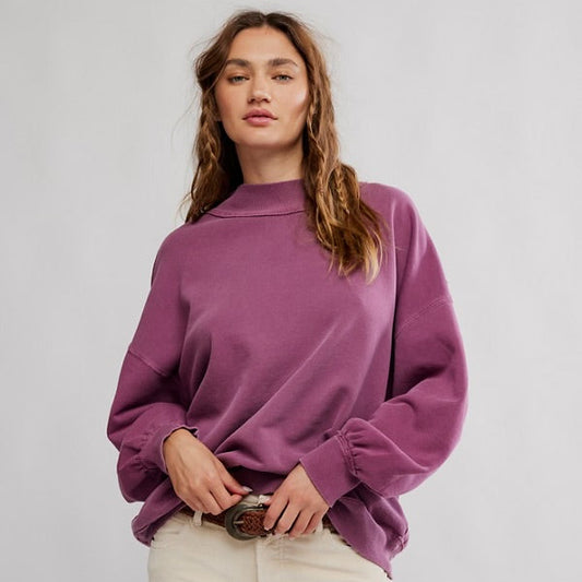 Palm Springs Pullover - Damson