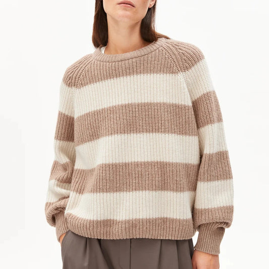 Kaagi Stripes Knit - Camel Melange