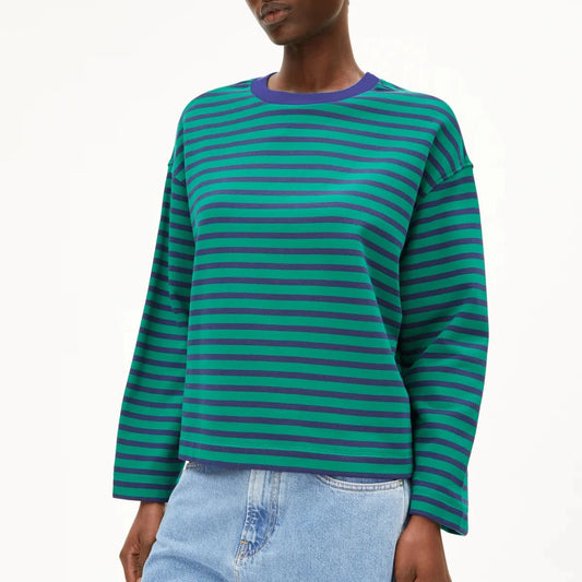 Frankaa Maarlen Stripe - Emerald Green / Blue