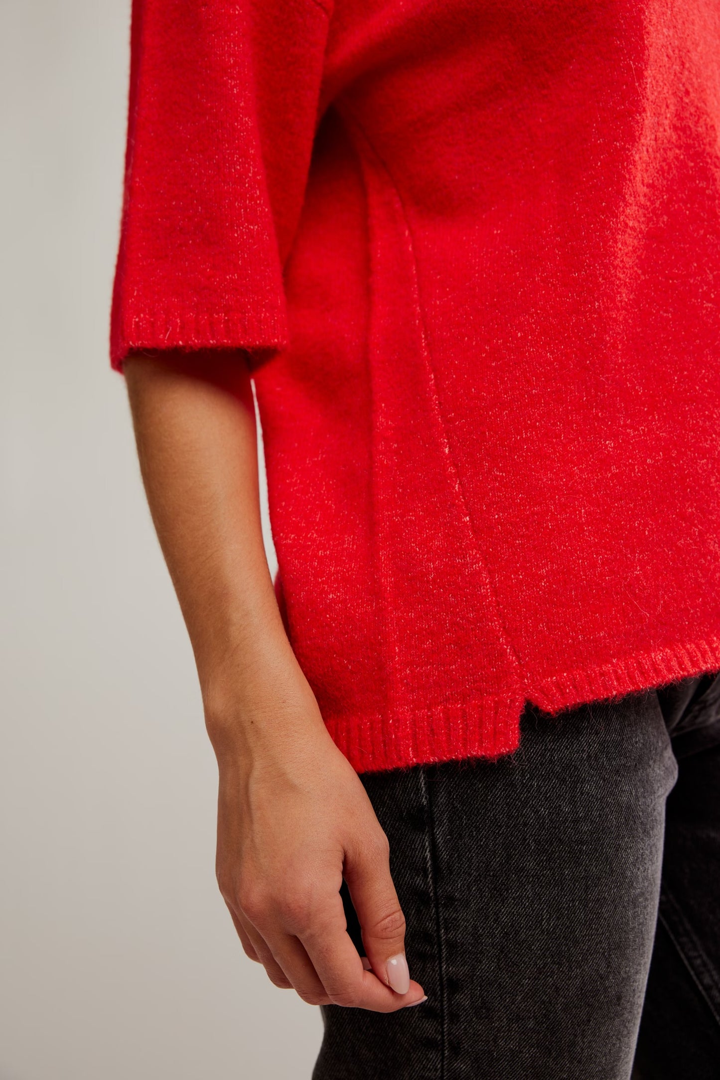 Margot Sweater Tee - Cherry Pop
