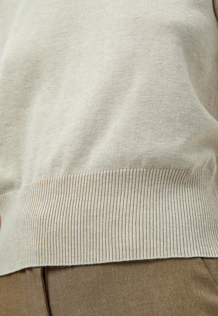 Liva Knit Tee - Sand Grey