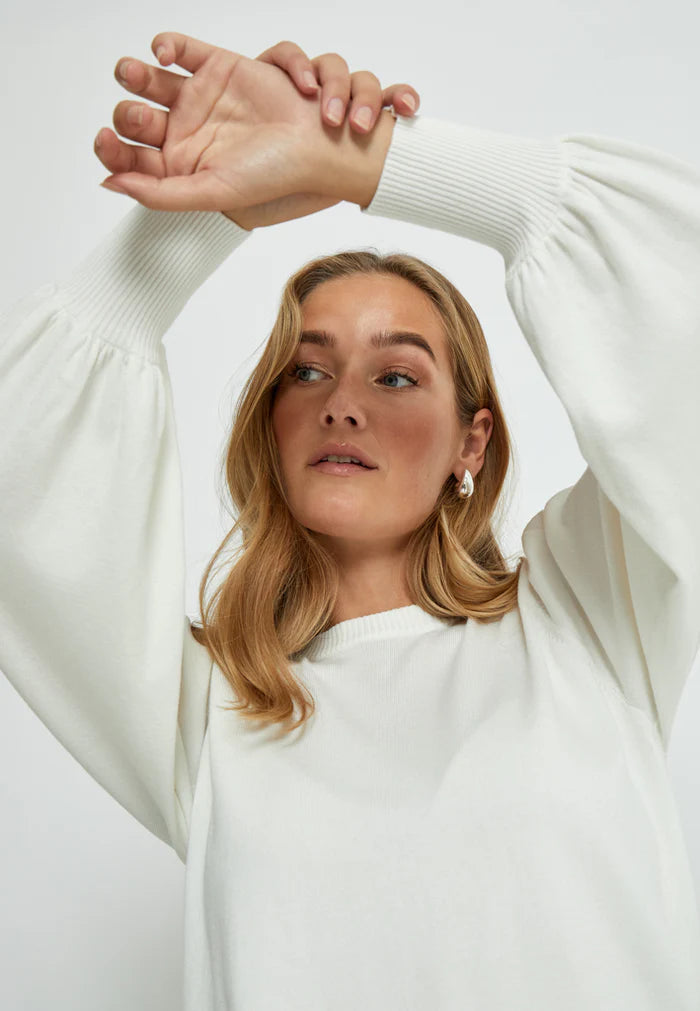 Liva Long Sleeve Pullover - Broken White