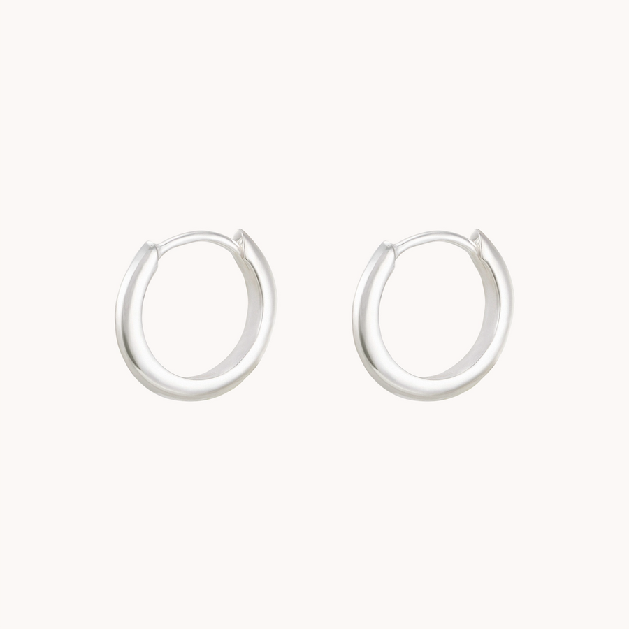 Perfect Small Everyday Hoop - Silver