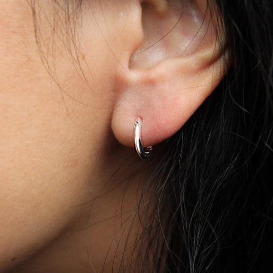 Perfect Small Everyday Hoop - Silver
