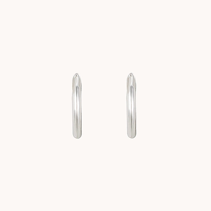 Perfect Medium Everyday Hoop - Silver
