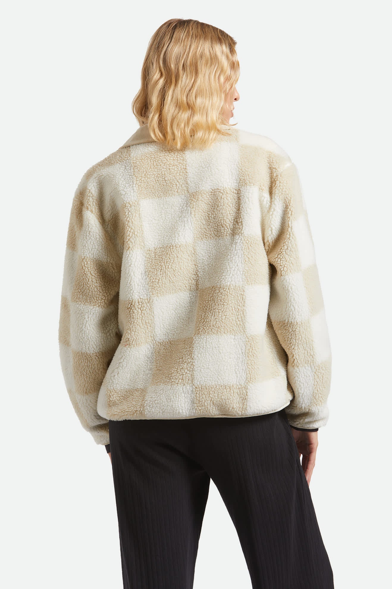 Delilah Sherpa Jacket - White/Natural