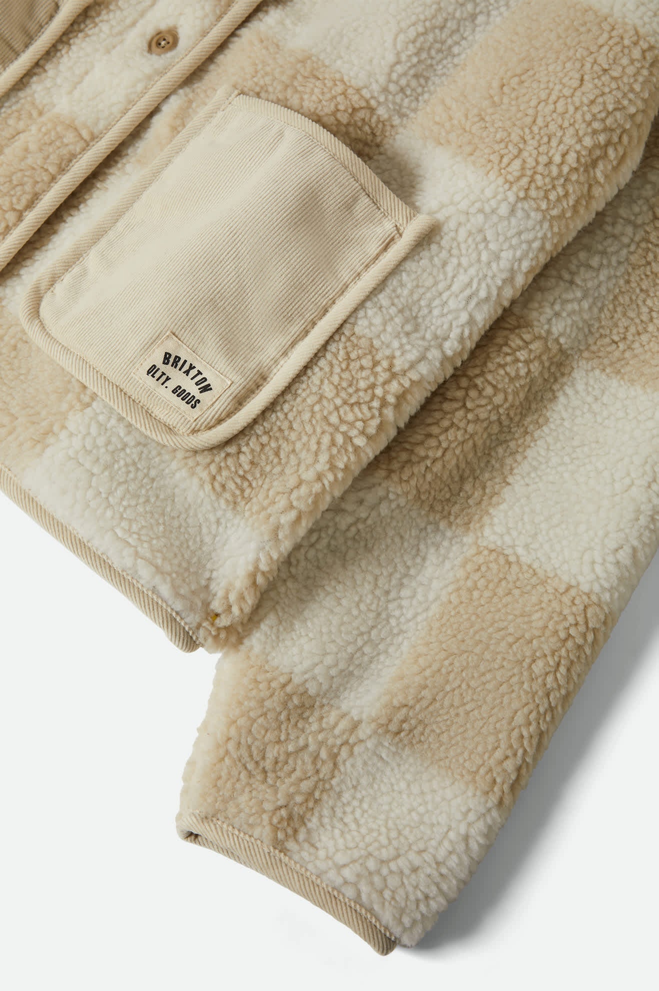 Delilah Sherpa Jacket - White/Natural