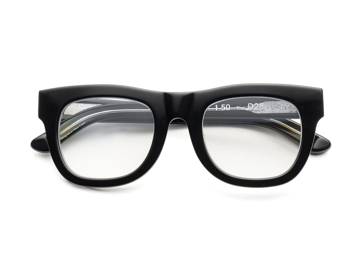 D28 Reading Glasses - Gloss Black