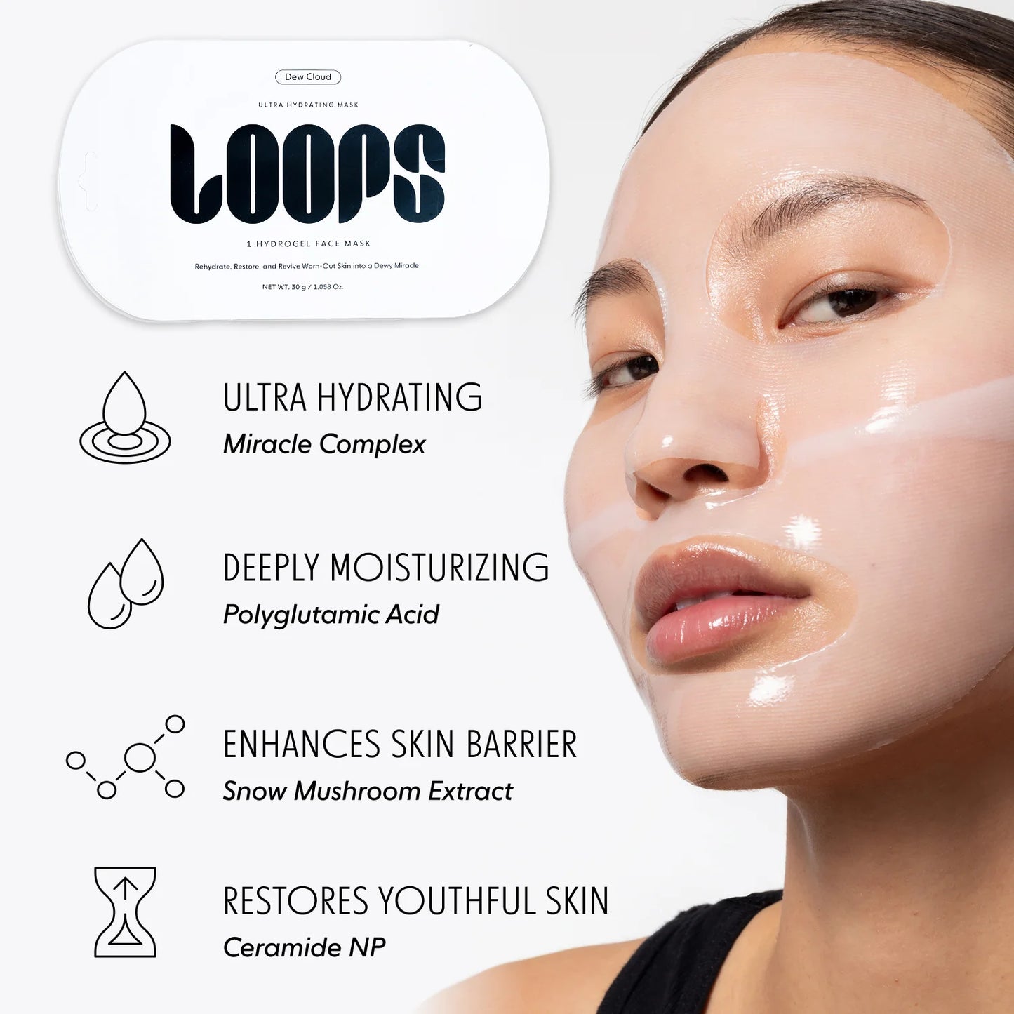 Dew Cloud Ultra Hydrating Hydrogel Face Mask