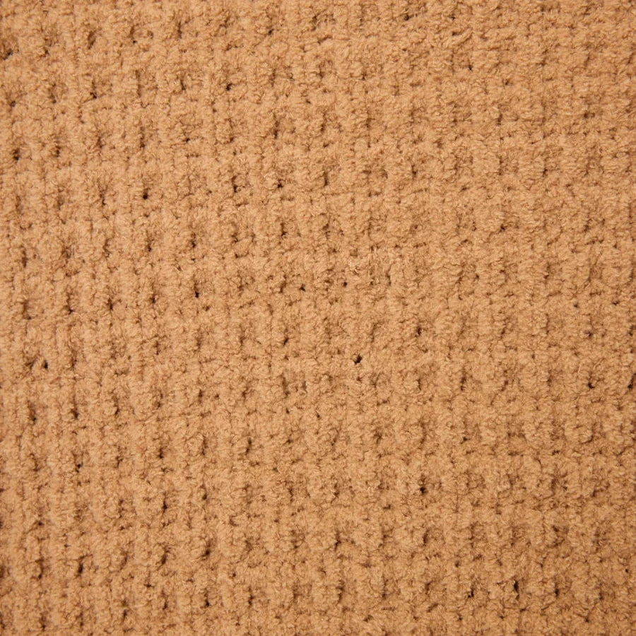 Chenille Waffle Long Sleeve - Caramel