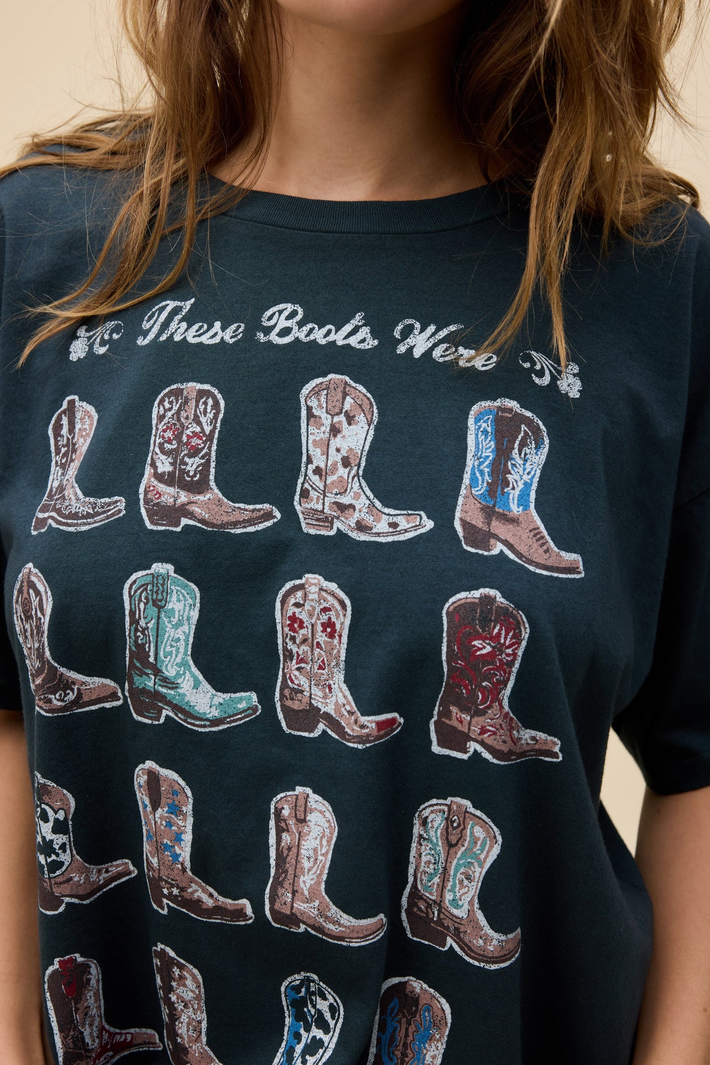 Boots For Walking Merch Tee - Vintage Black