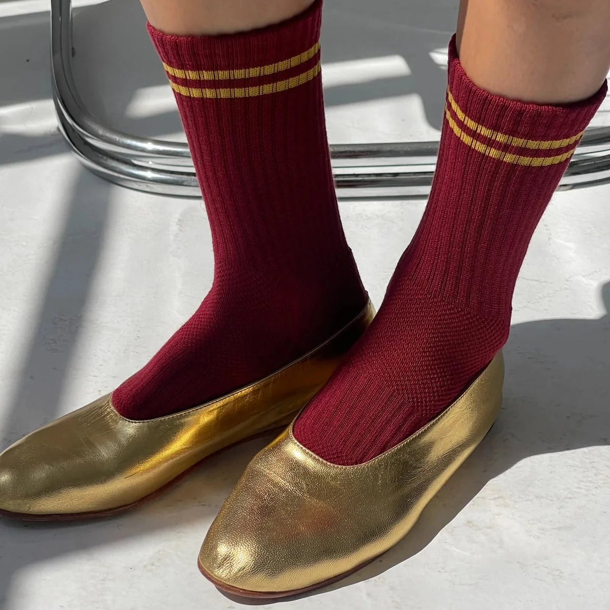 Boyfriend Socks - Cardinal