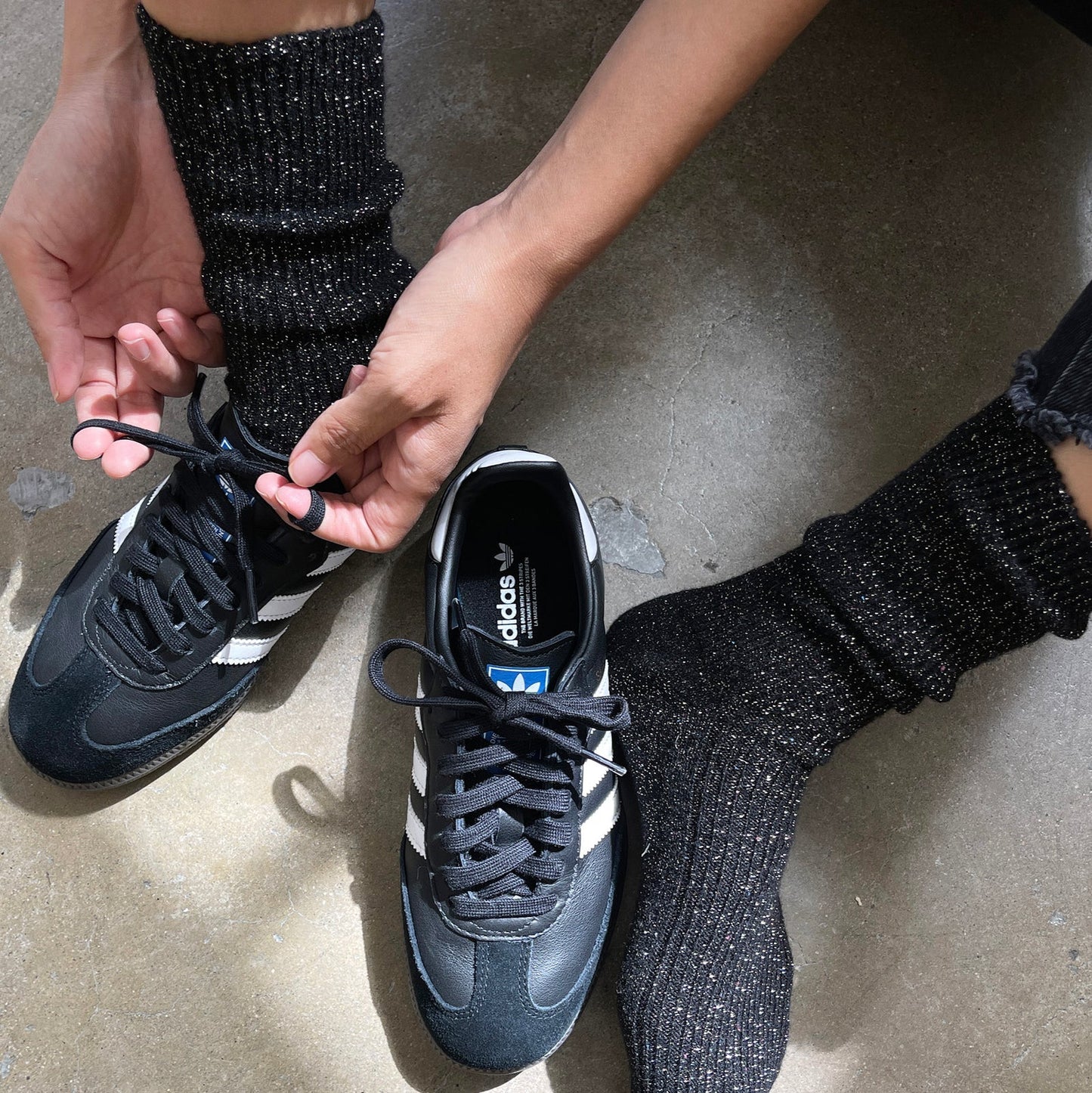 Winter Sparkle Socks - Starry Night