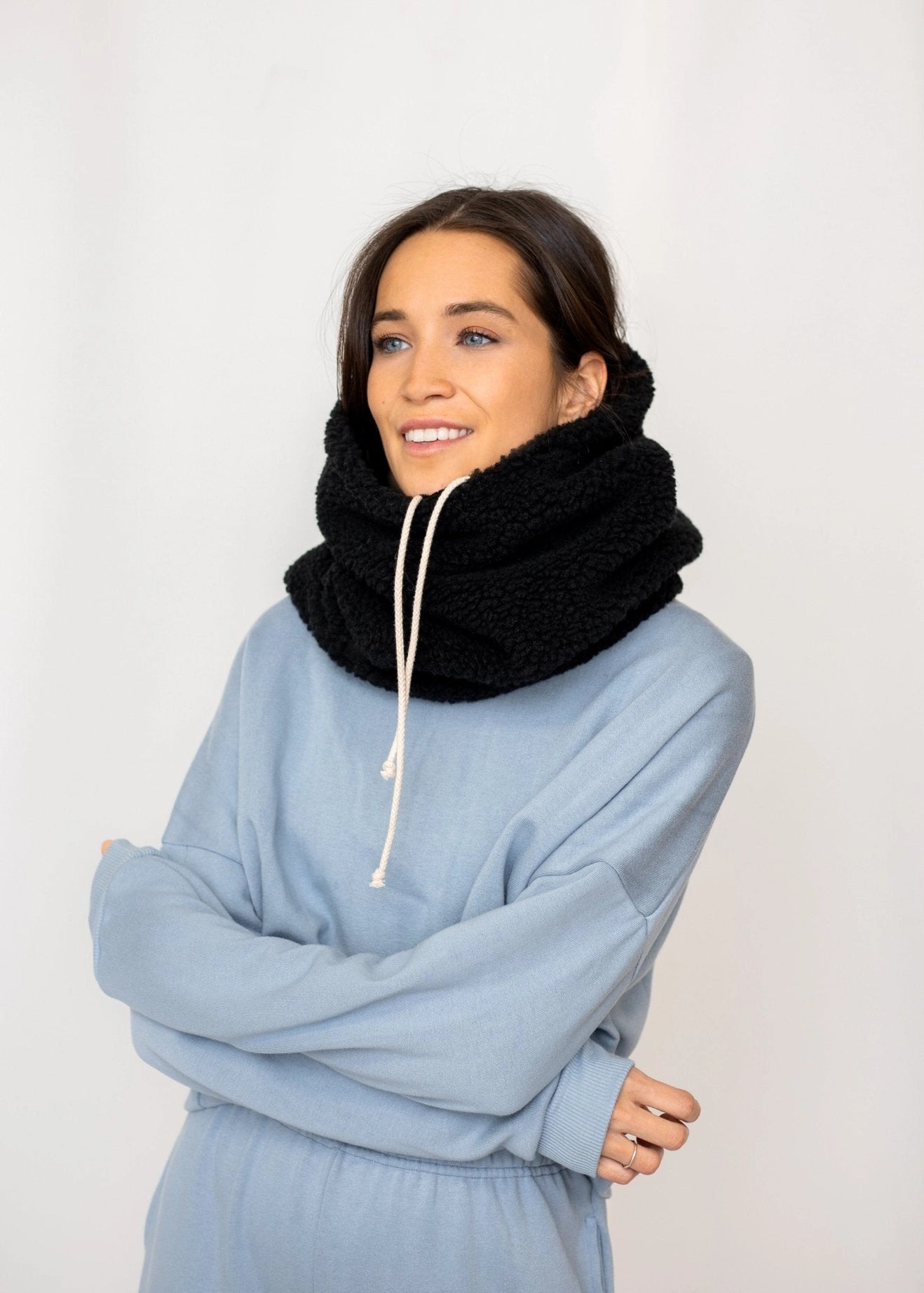 Velvet Reversible Hood Collar