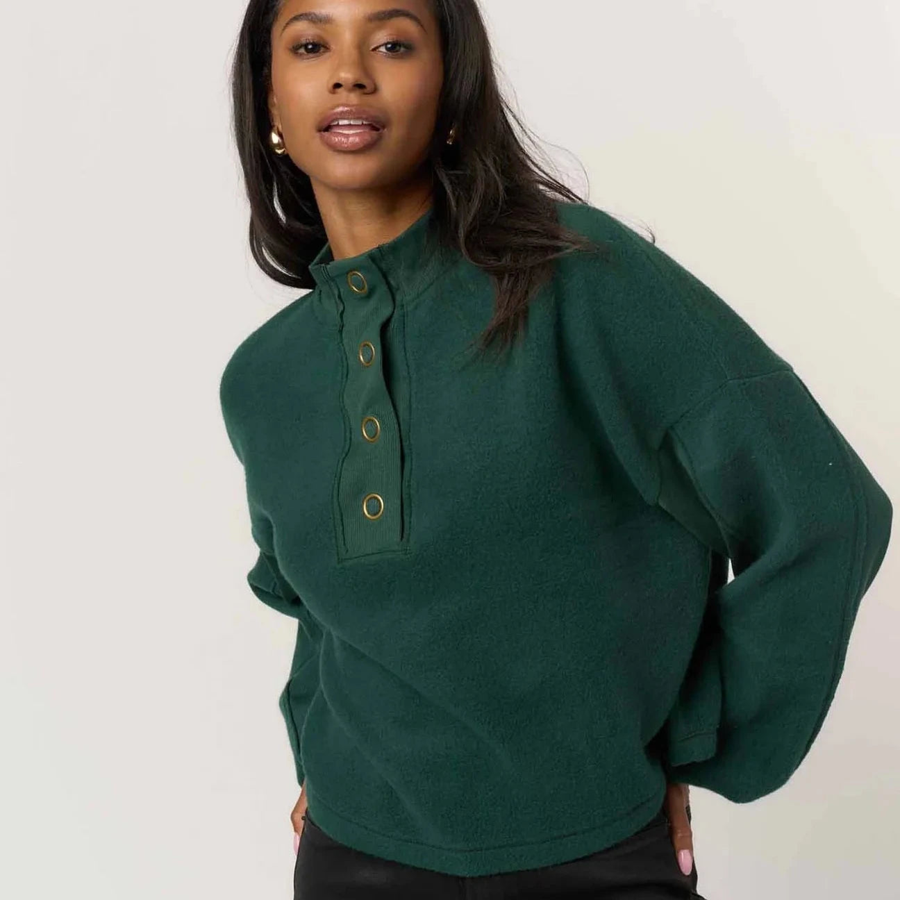 Saturn Fleece - Midnight Emerald