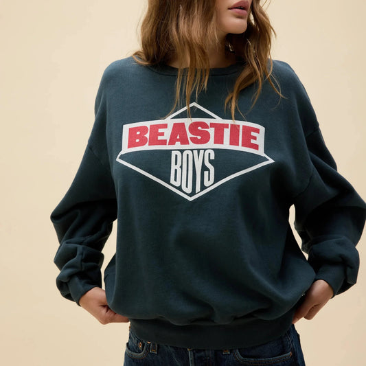 Beastie Boys Logo Crew - Vintage Black