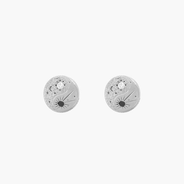 The Balance Yin Yang Earrings - Silver