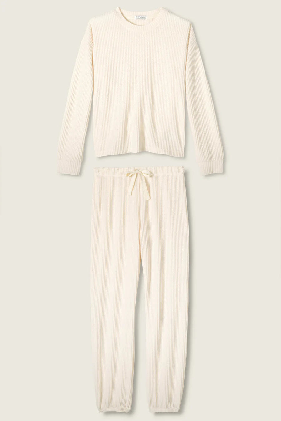 Fireside Sparkle PJ Set - Natural