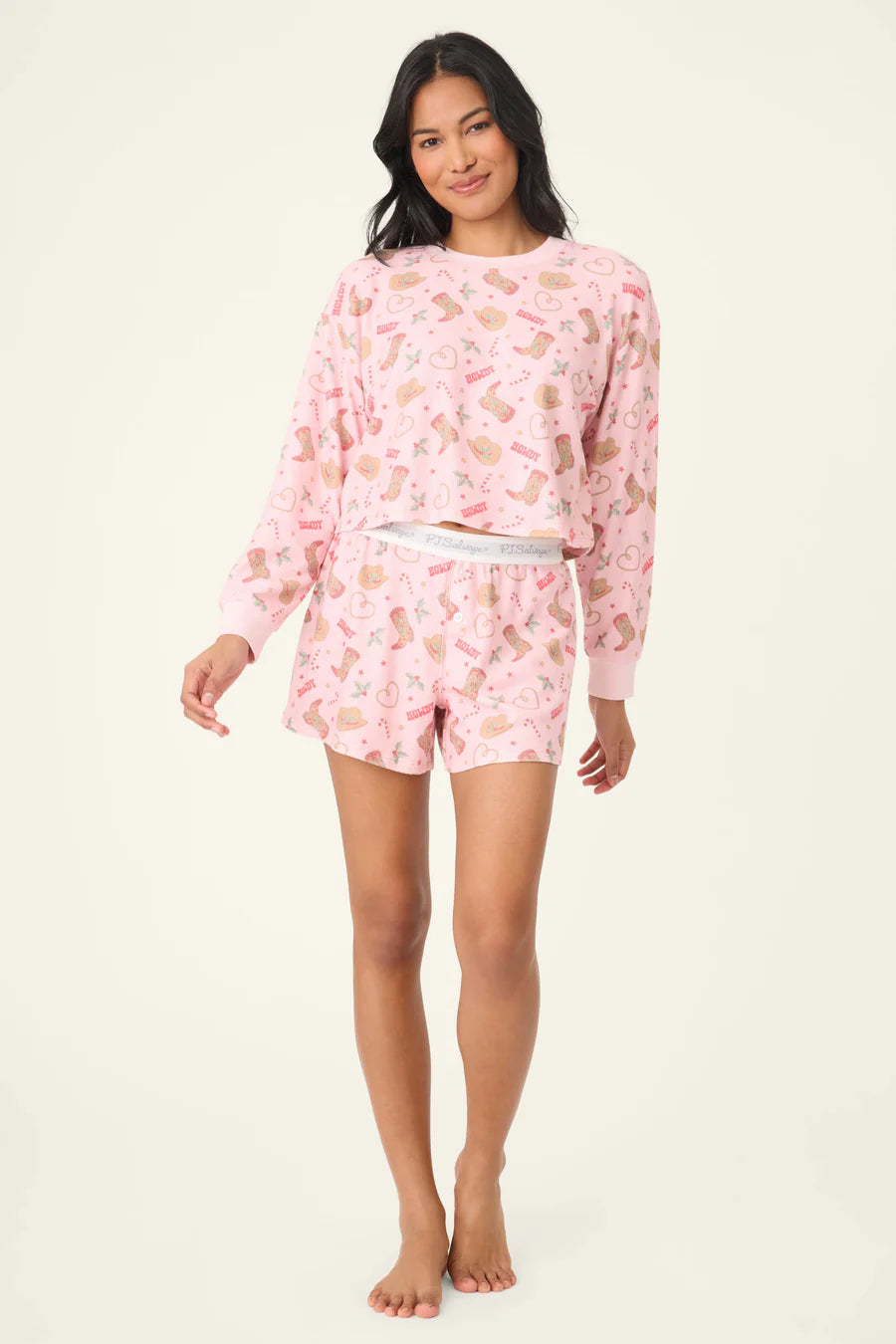 Boyfriend Boxer Shorts Set - Western Holiday