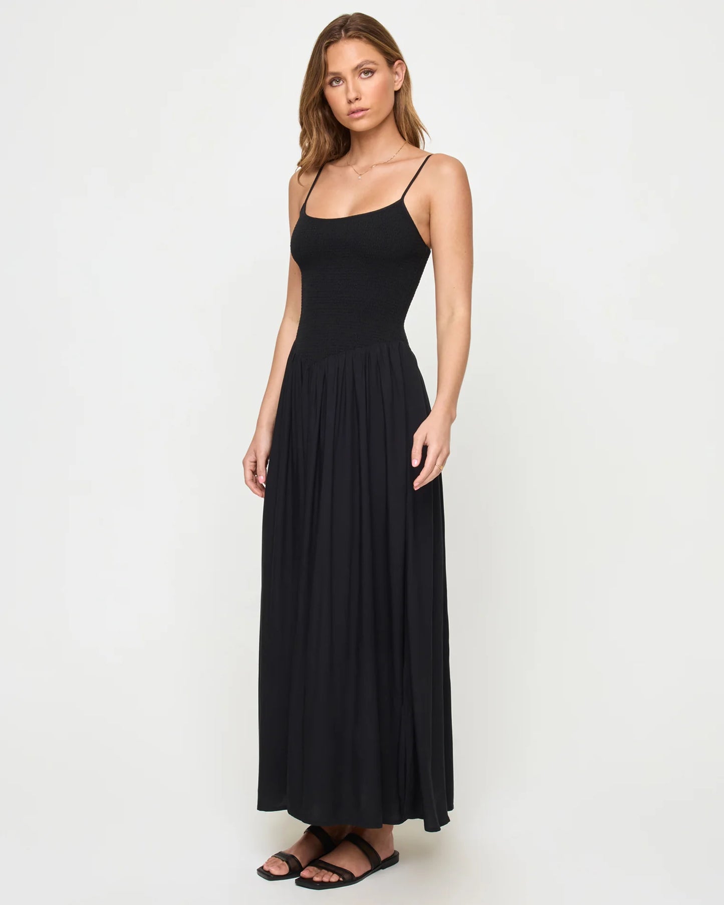 Misha Midi Dress - Black