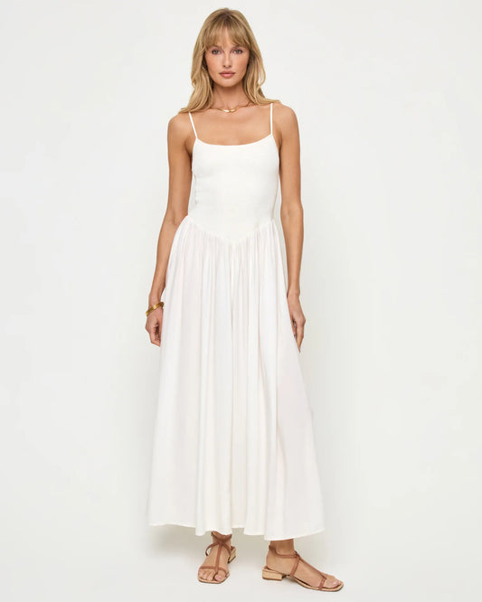 Misha Midi Dress - Cream