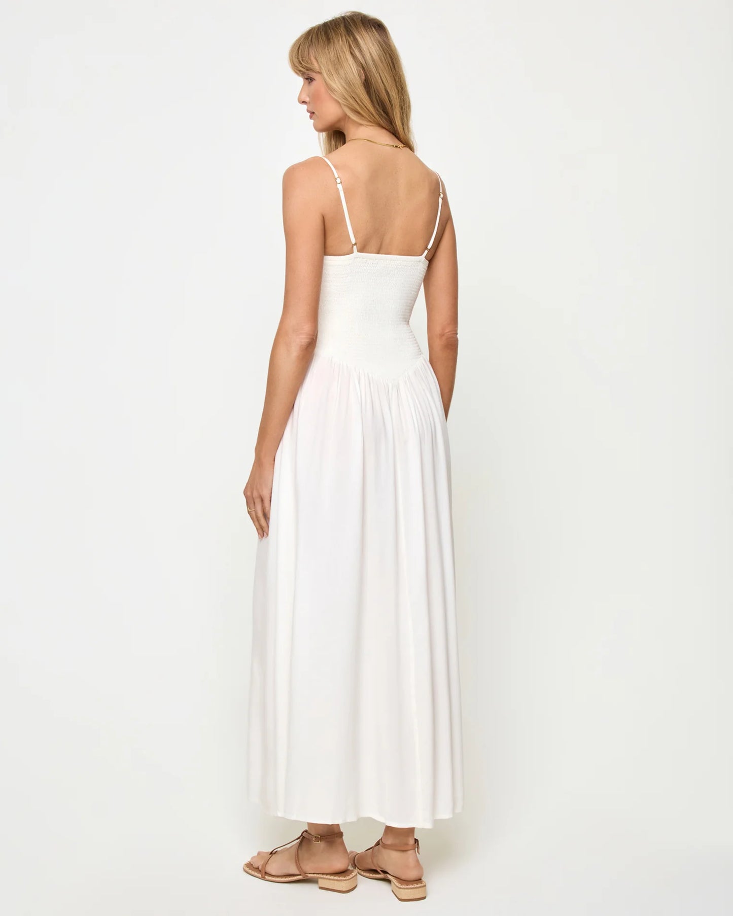 Misha Midi Dress - Cream
