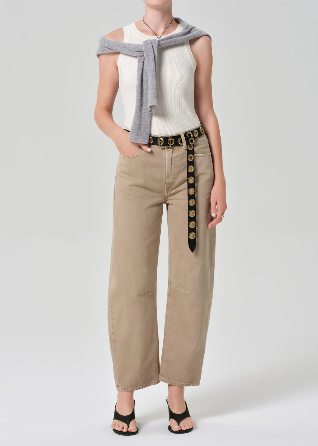 Isabel Rib Tank - Dune