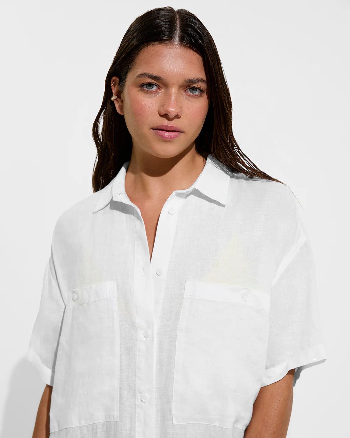 Getaway Shirt Dress - White