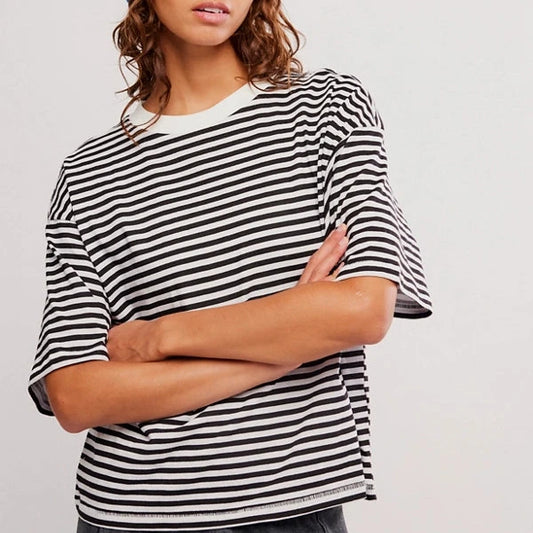 Tackle Stripe Tee - Black
