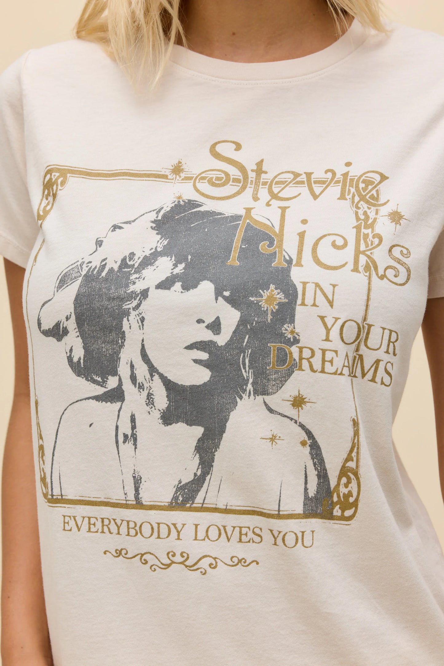 Stevie Nicks In Your Dreams Tee - Dirty White