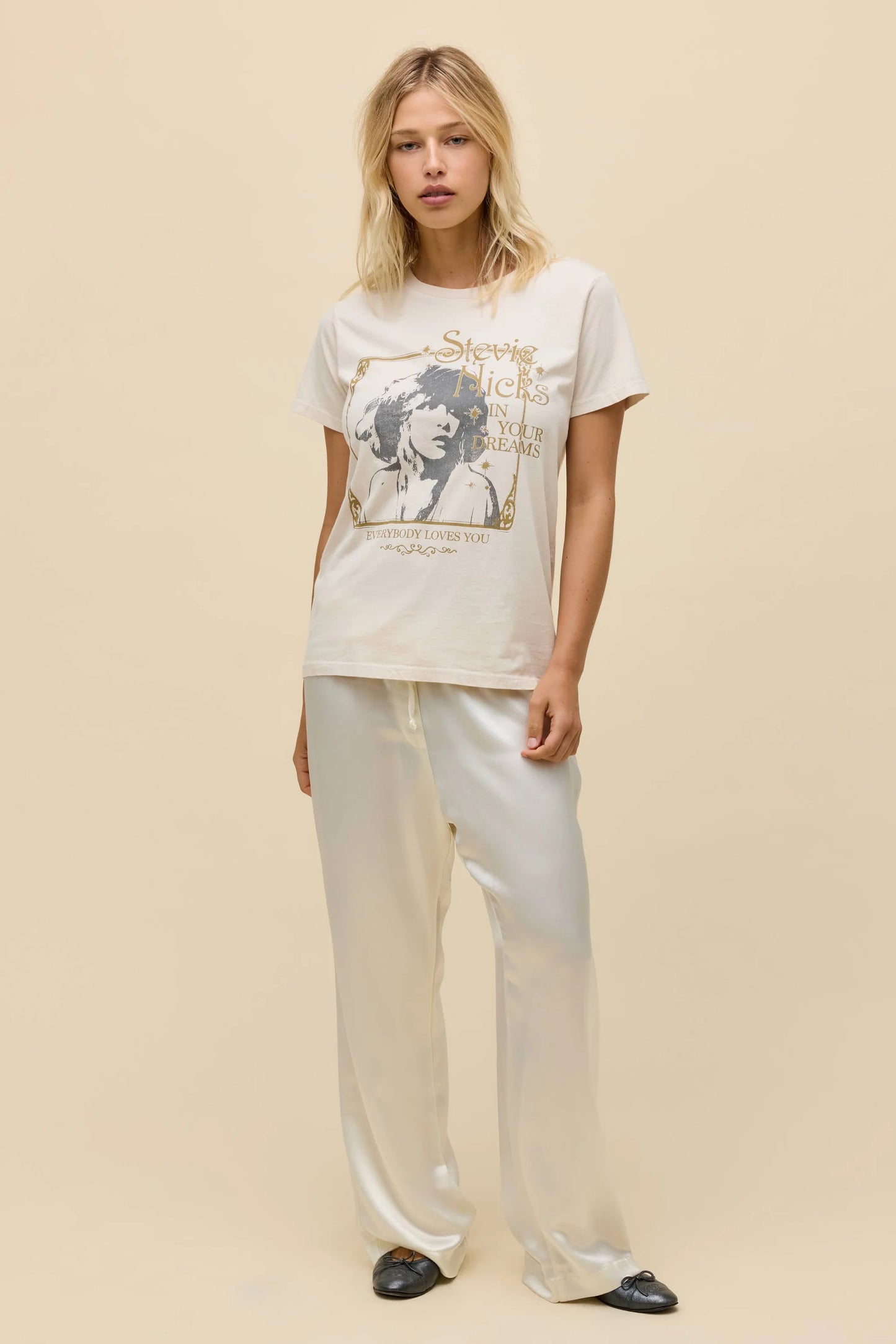 Stevie Nicks In Your Dreams Tee - Dirty White