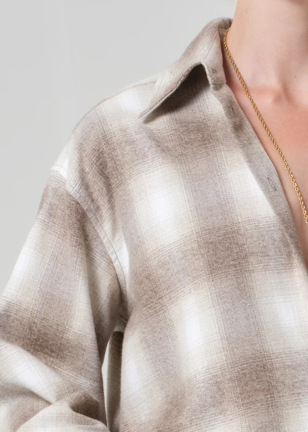 Ana Cropped Shirt - Schiffer Plaid