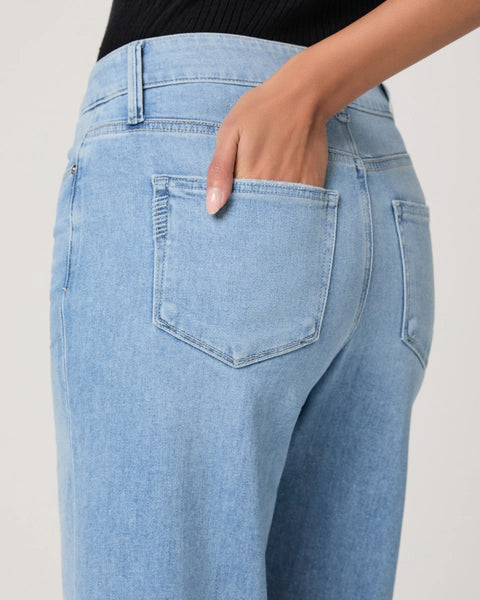 Anessa 31" Wide Leg Jean - Santorini Sky