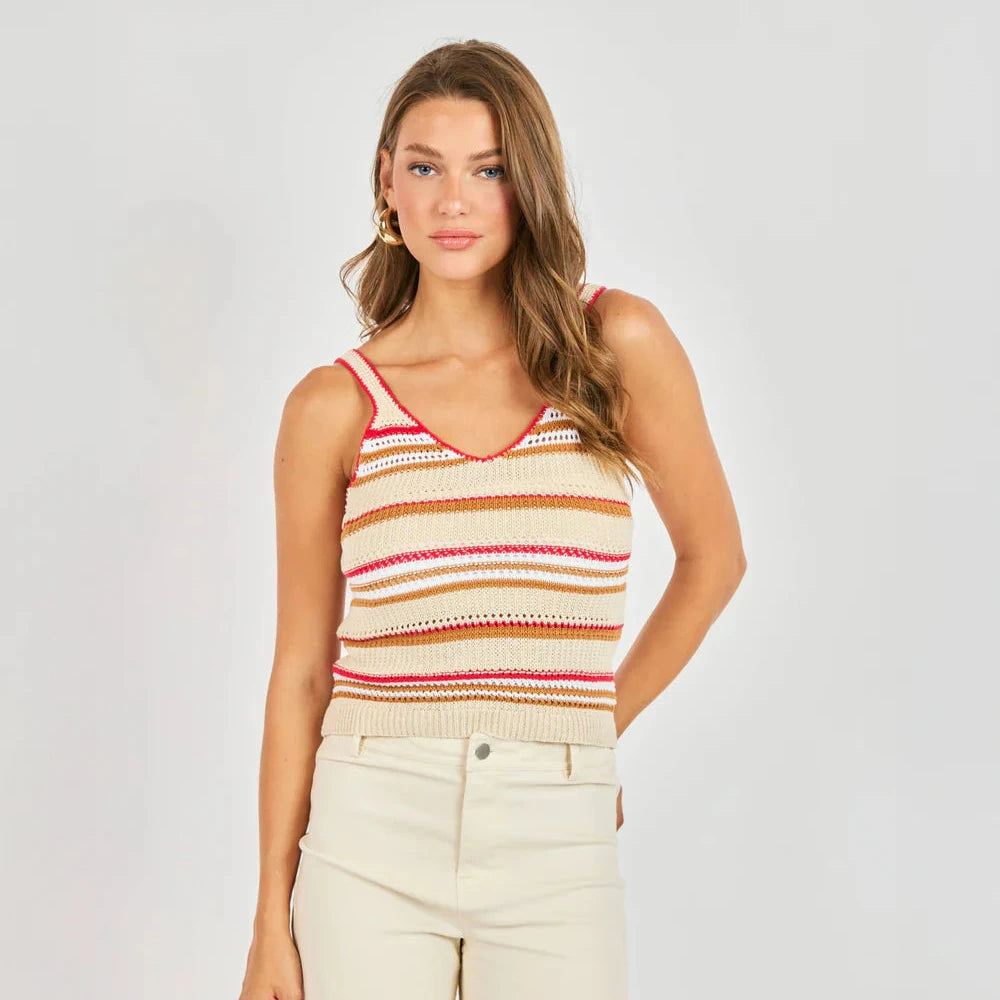 Copper Cloud Sweater Tank - Multi