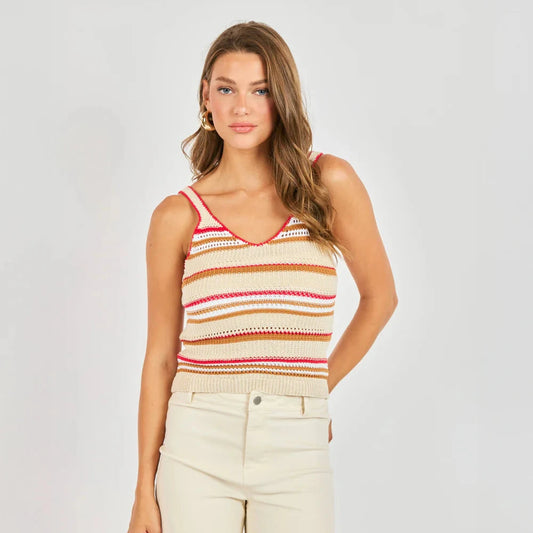 Copper Cloud Sweater Tank - Multi