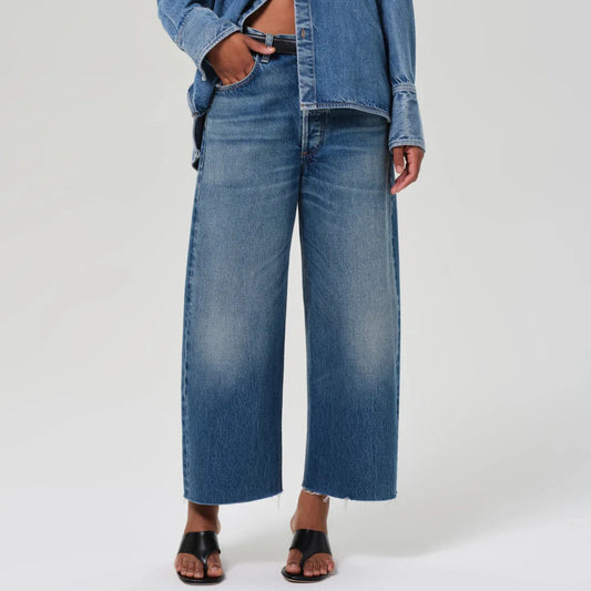 Ayla Raw Hem Crop - Doheny