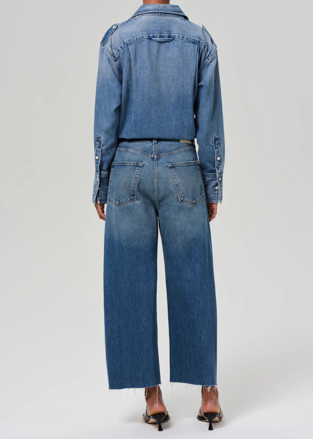 Ayla Raw Hem Crop - Doheny