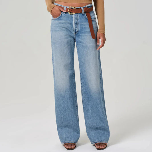 Annina High Rise Wide Leg 33" - Meuse