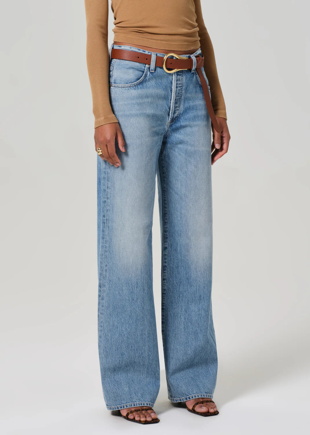 Annina High Rise Wide Leg 33" - Meuse