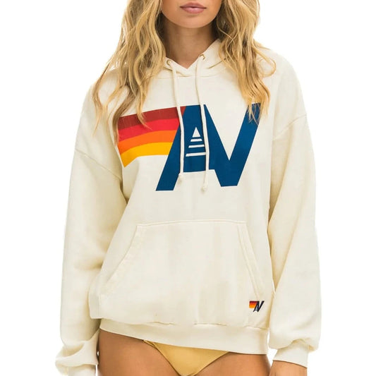 Logo Relaxed Hoodie - Vintage White