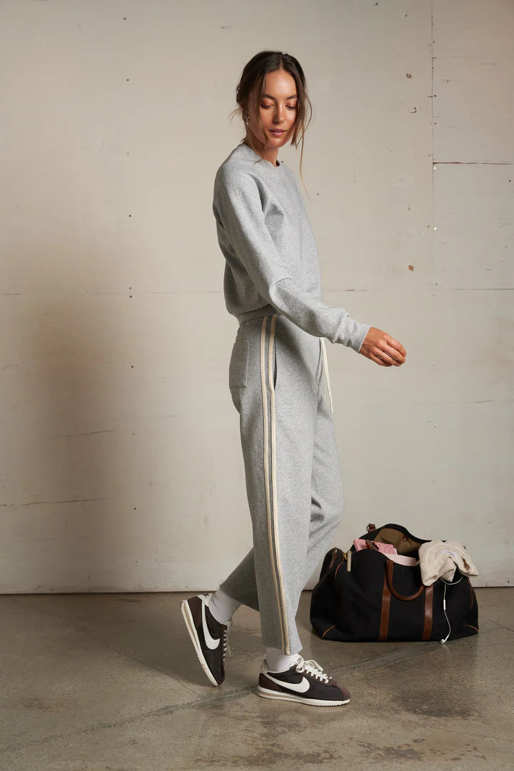 Claud Cropped Pant - Heather Grey