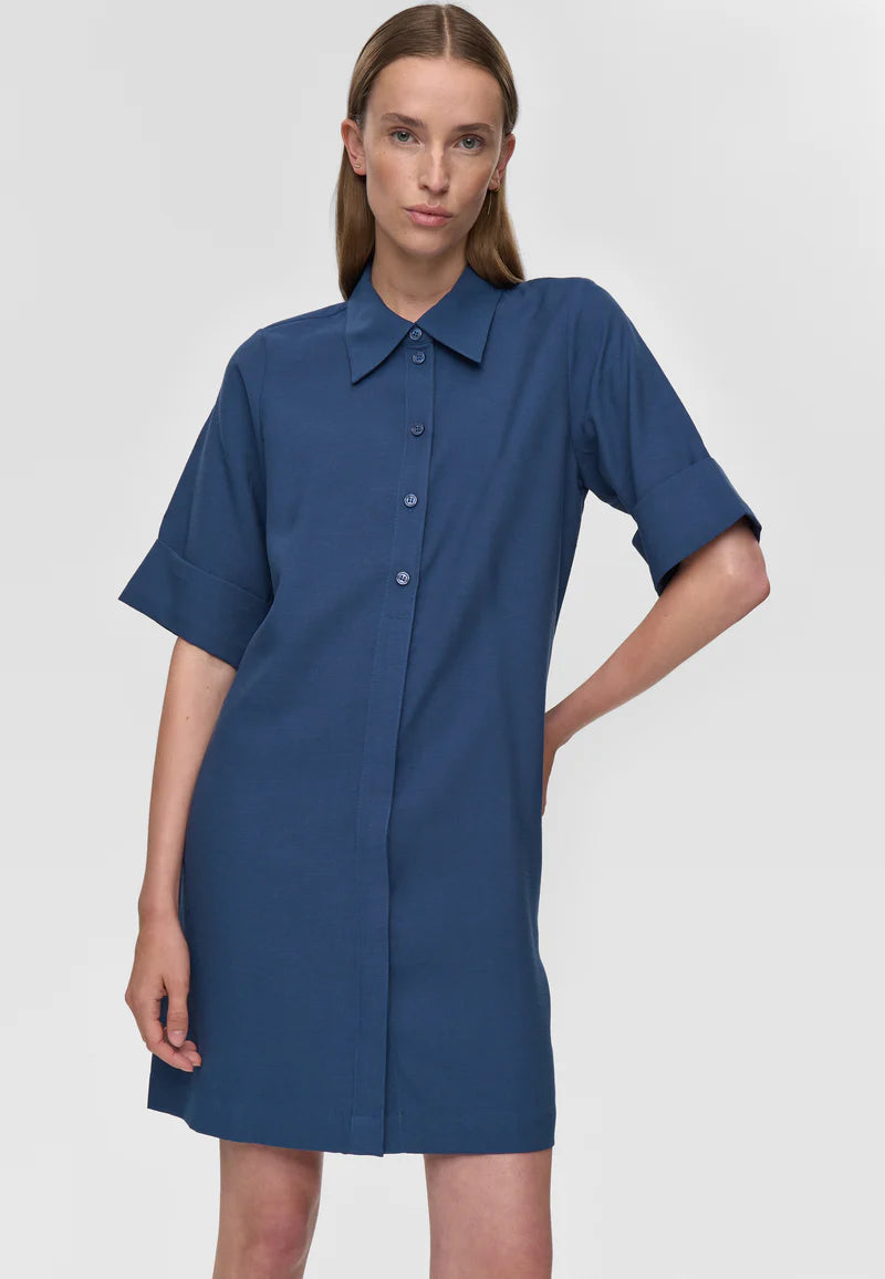 Reja Shirt Dress - Insignia Blue