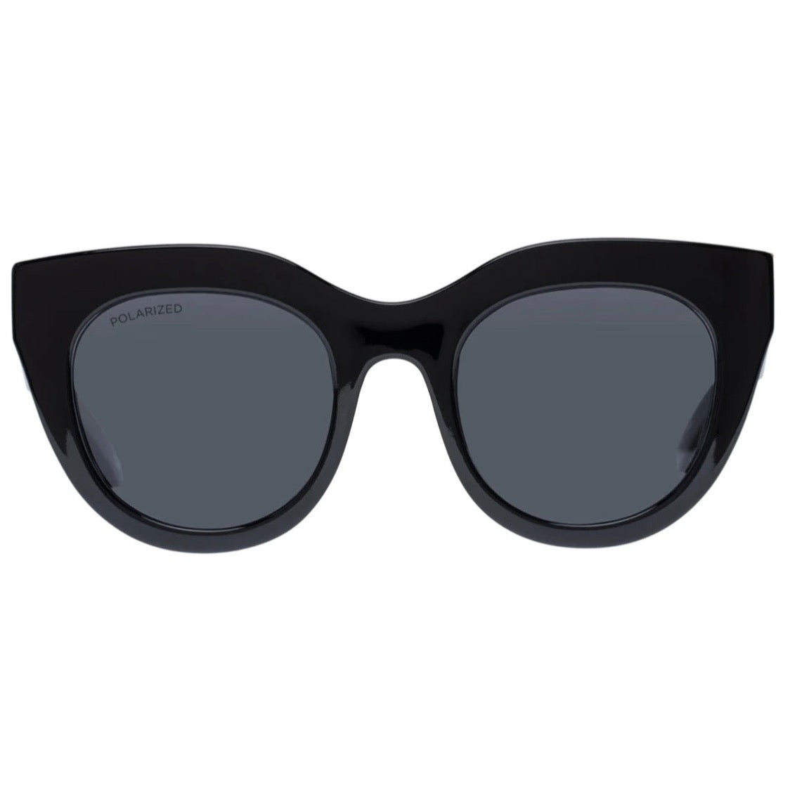 Air Heart Sunglasses - Black Polarized