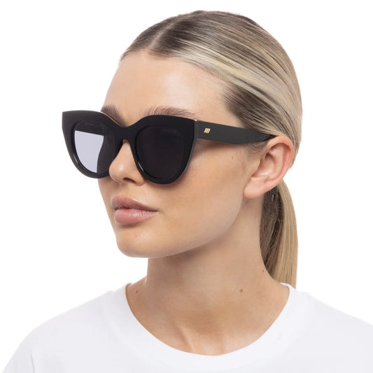Air Heart Sunglasses - Black Polarized