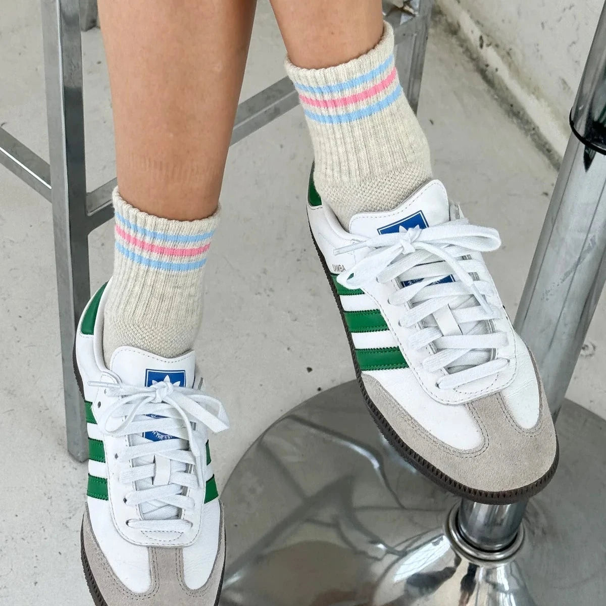 Girlfriend Socks - Bright Grey