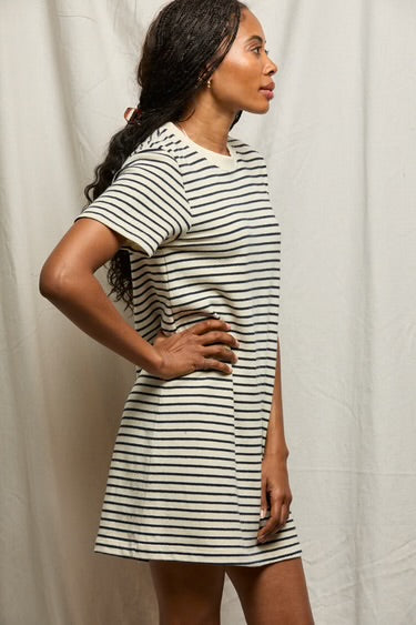Rhett Dress - Navy / Natural