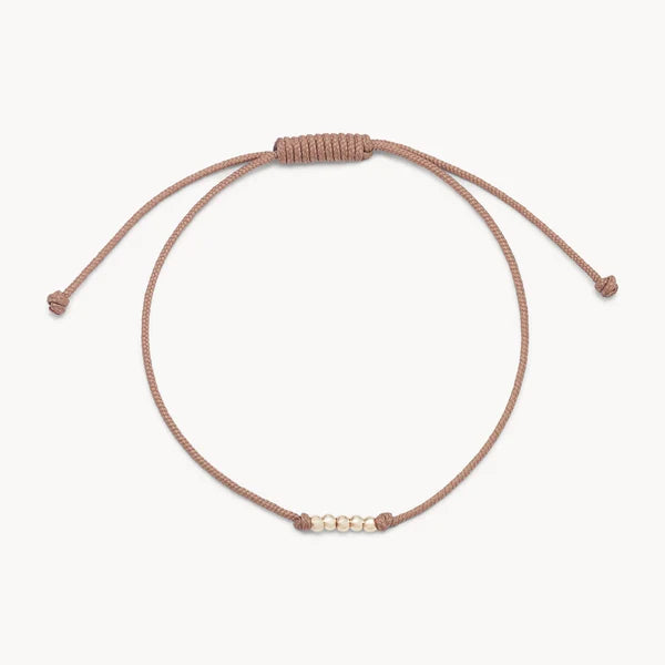 The New Abacus Contemplation Cord Bracelet - Taupe