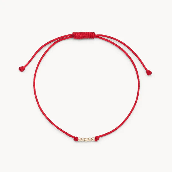 The New Abacus Contemplation Cord Bracelet - Red